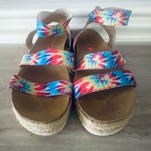 Steve Madden Kimmie, espadrille platform sandals. - Picture 3 of 8